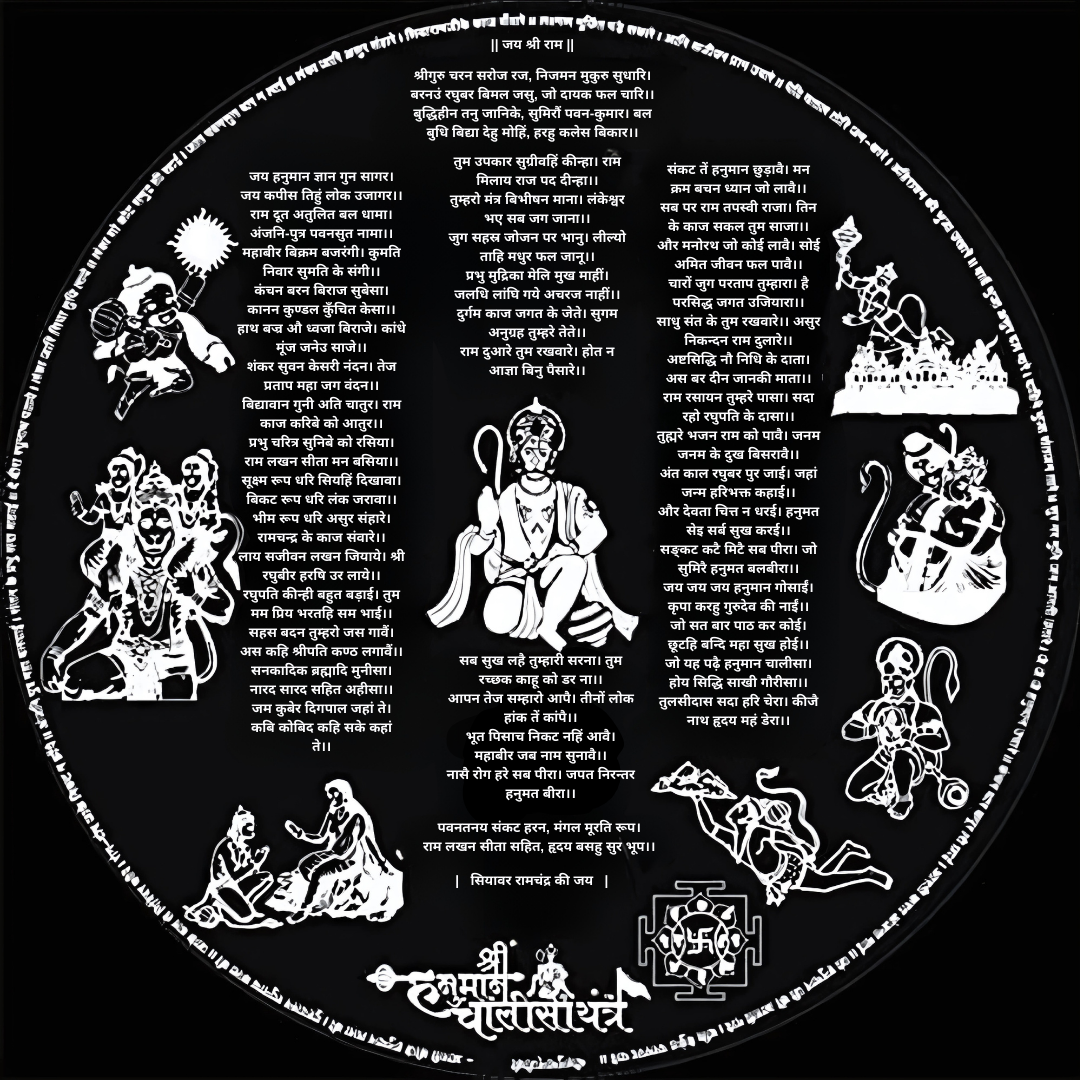 Hanuman Chalisa yantra with Chain - Prabhuaastha