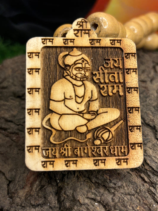 Big Beeds Bageshwar Dham Hanuman Tulsi Mala - Prabhuaastha