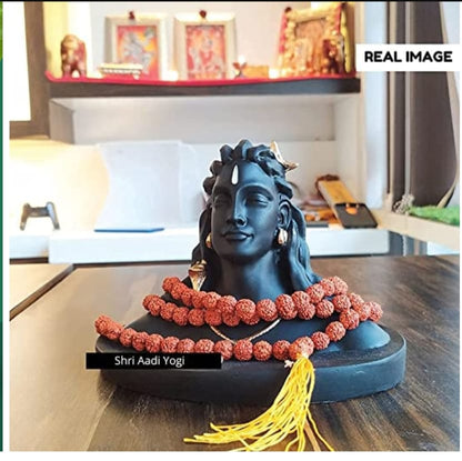 Adiyogi with Rudraksha Mala - Prabhuaastha