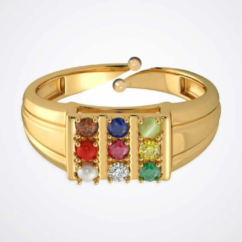 Buy 100% Original Navratna Ring Online - Prabhuaastha
