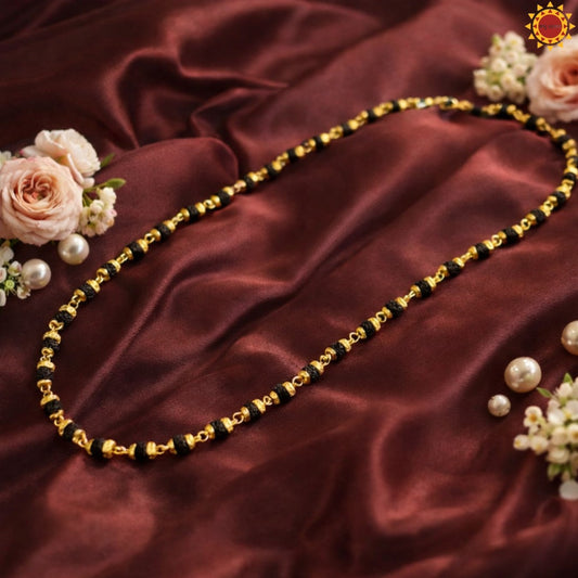 Gold Plated Rudraksha Mala 