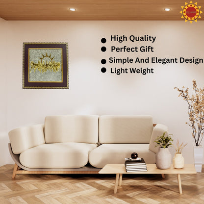 7 Horses on Raw Pyrite Frame