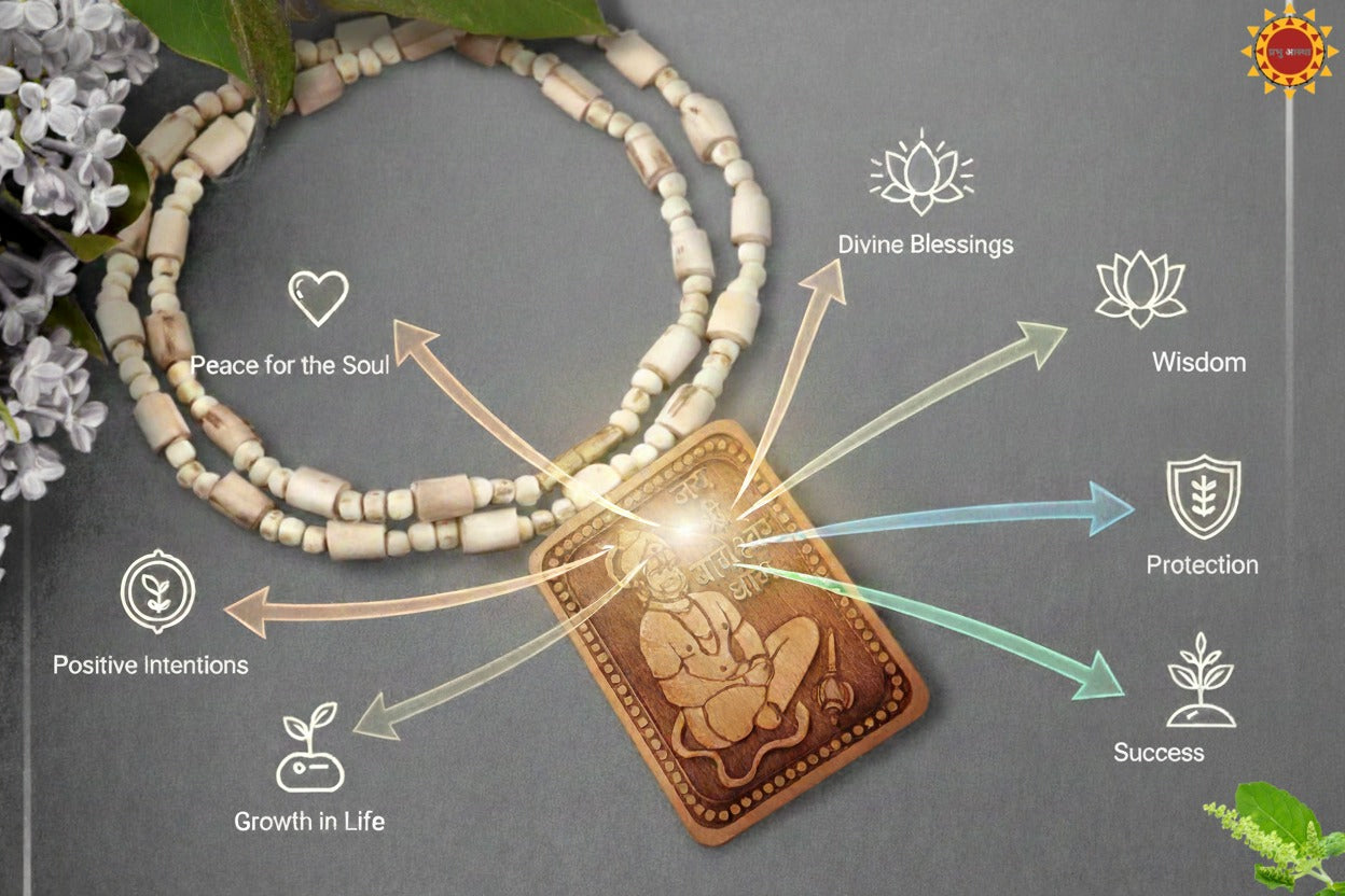 Bageshwar Dham Hanuman Tulsi Mala (Buy 1 Get 1 Free)