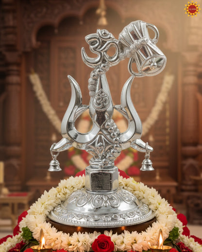 Lord Shiv ji Trishul Damru And Aum Statue For Car Dashboard And Mandir