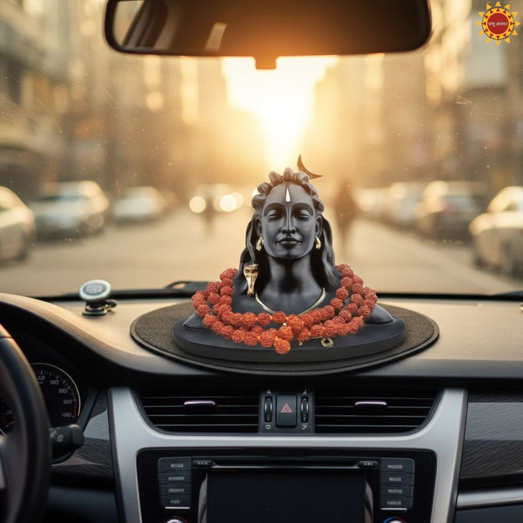 Adiyogi with Rudraksha Mala