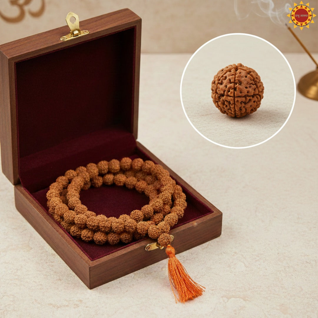 Original Panchmukhi Rudraksha Mala (108 Beads)