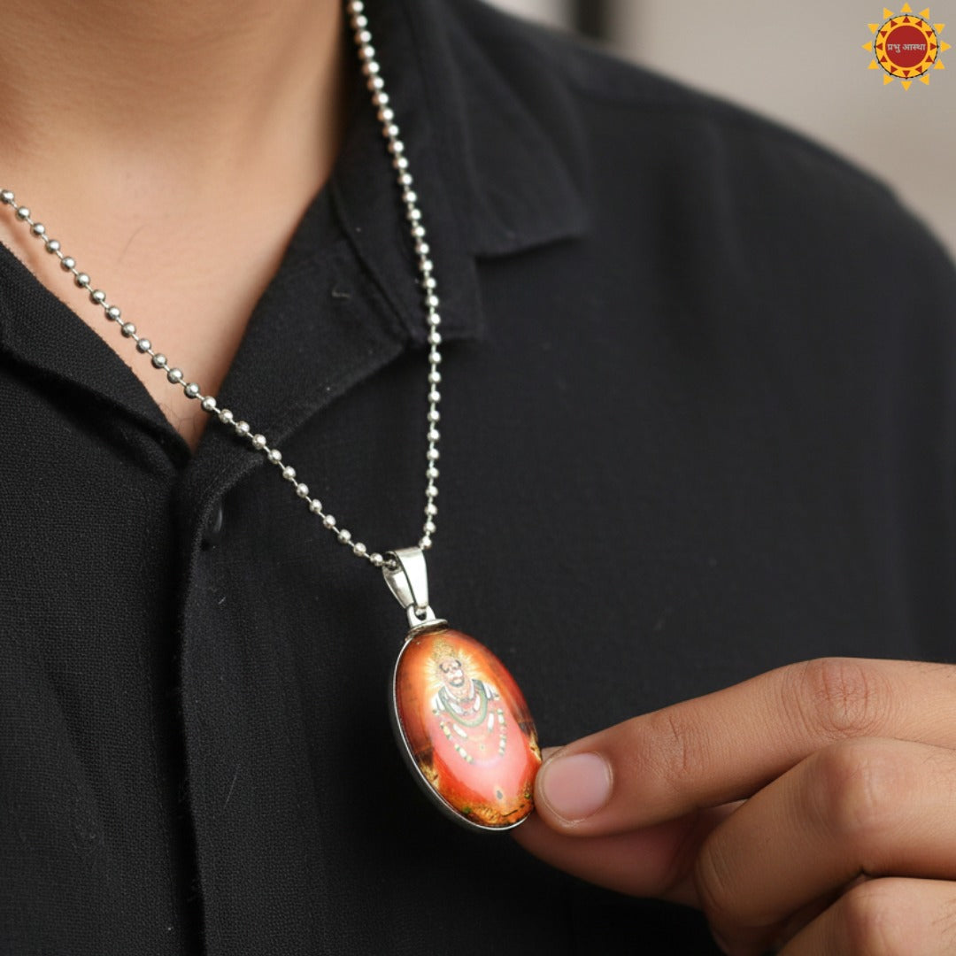 Khatu shyam Pendant With Chain