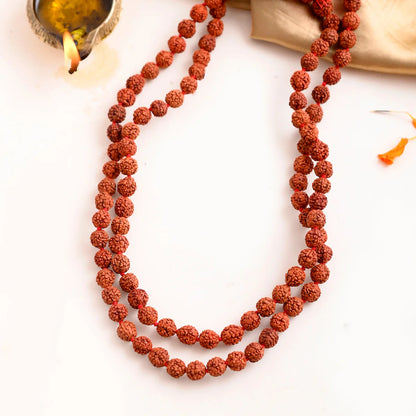 Buy Original Panchmukhi Rudraksha Mala (108 Beads)
